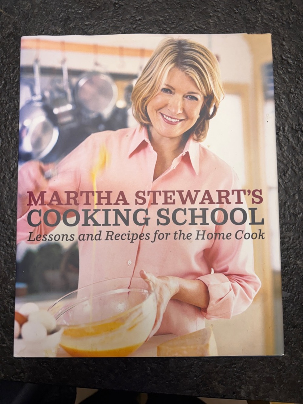 Martha Stewart Cookbook with Pink Cover and Kitchen Photo
